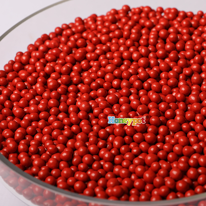 红色脆米甜品冰激凌珍珠豆麦丽素