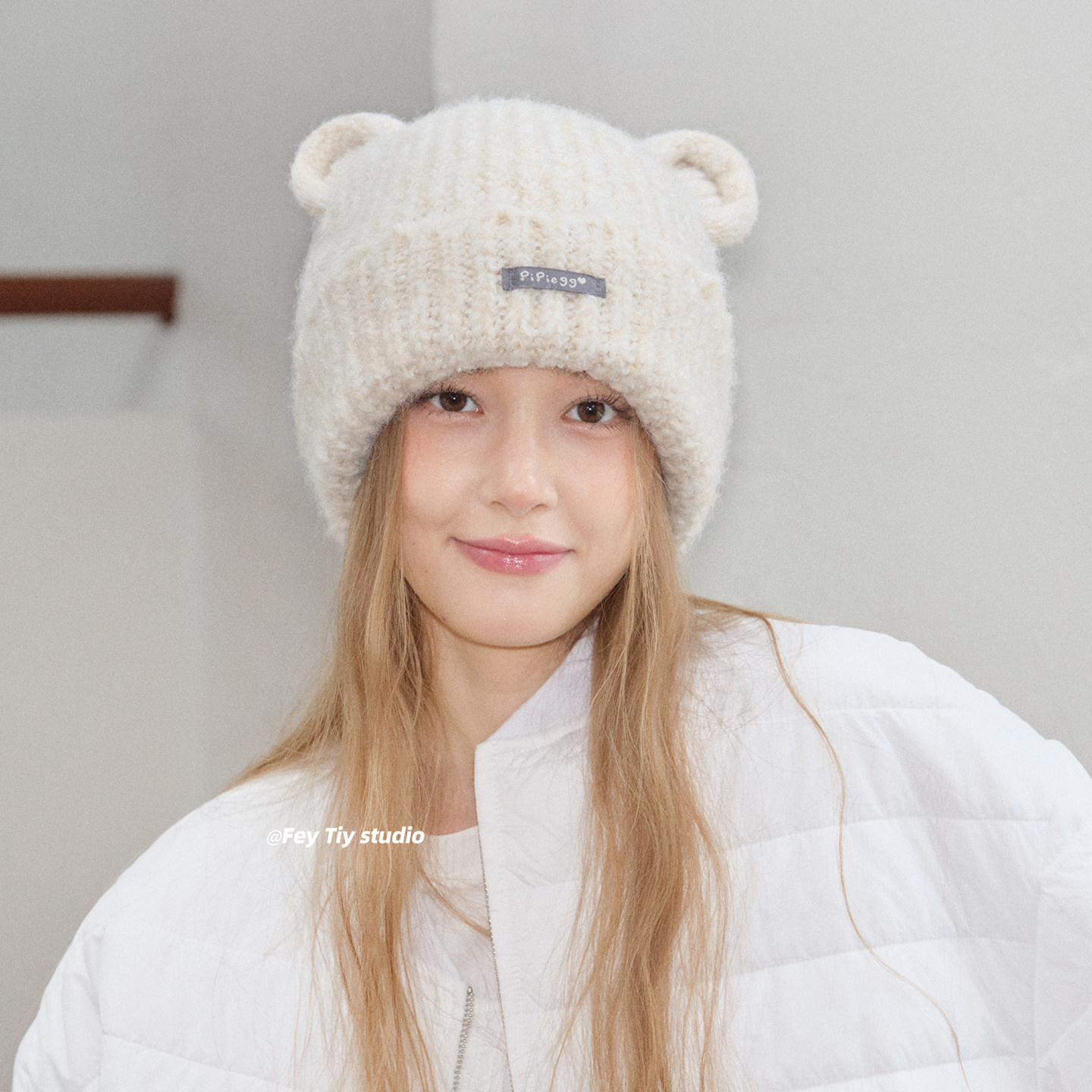 feytiy 混色毛线~版型好 小熊耳朵针织帽 秋冬保暖包头冷帽女百搭,服饰配件/皮带/帽子/围巾,帽子,淘宝优惠券,粉丝福利购,淘宝优惠卷