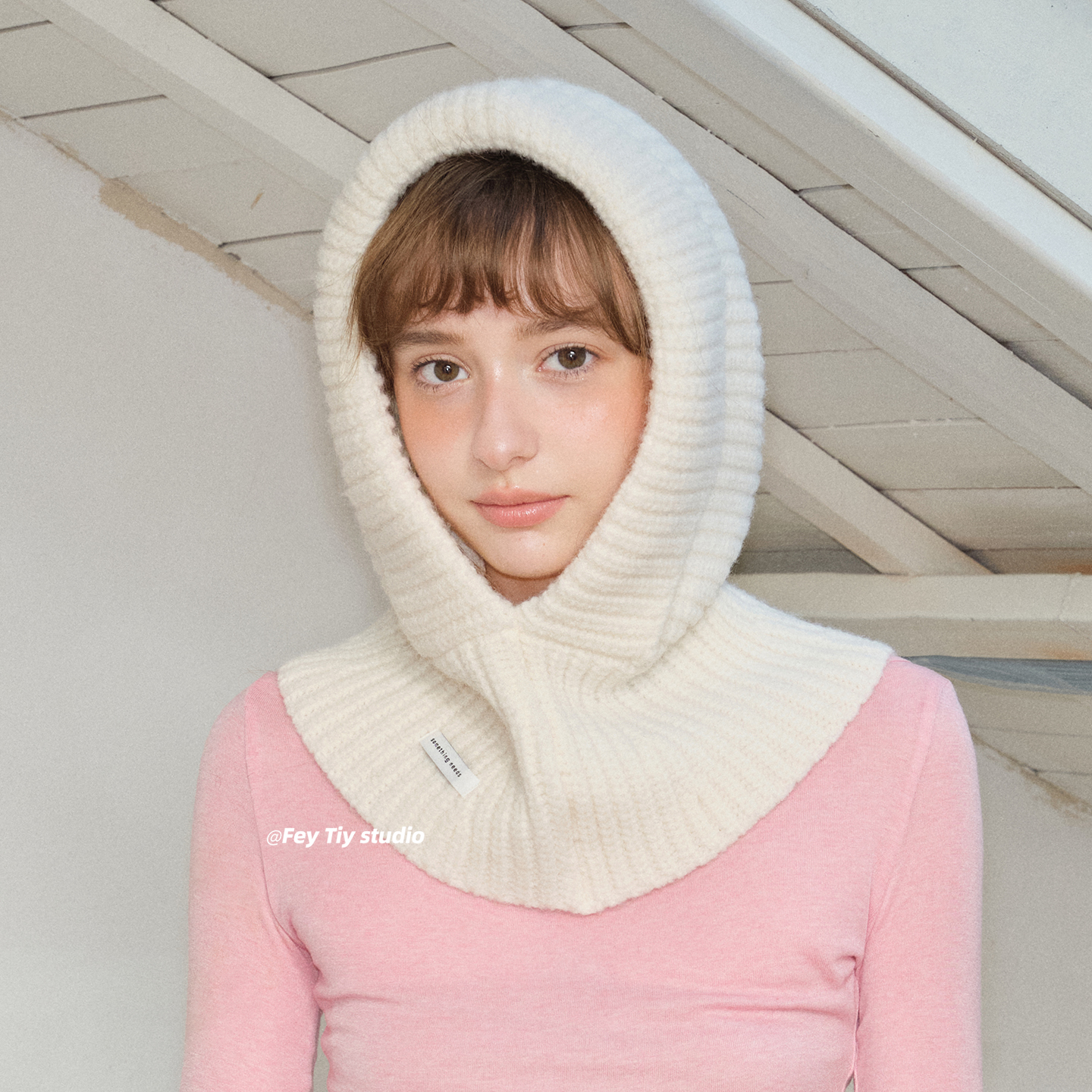 feytiy 拉法帽加厚版 定制宽帽檐显脸小针织帽秋冬保暖百搭套头帽