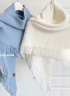 feytiy  时髦复古 高品质针织保暖三角巾披肩女秋冬外搭保暖斗篷