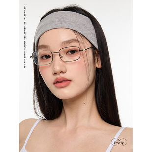 弹力发带时髦运动感头巾发带吸汗透气百搭纯色夏季 feytiy 裸感棉