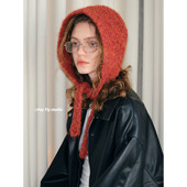 小卷毛巴拉克拉法帽冬季 feytiy 含羊毛 系带护耳保暖针织包头帽女