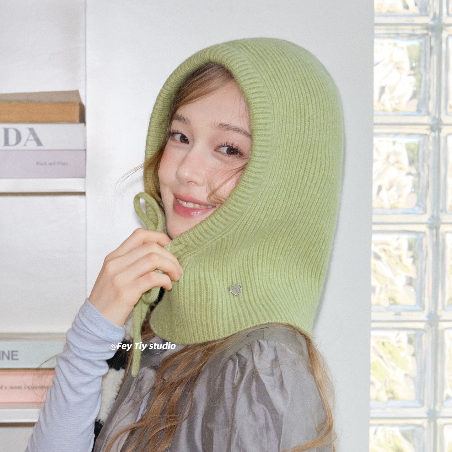 100%澳毛复古时髦巴拉克拉法帽