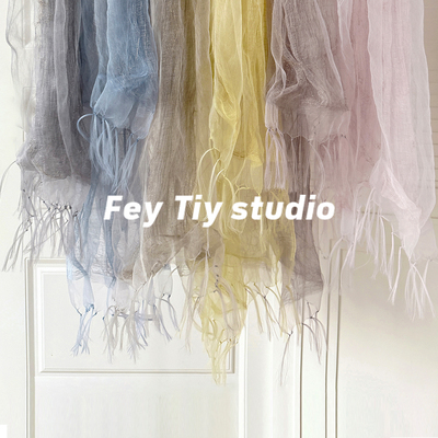 柔软层次26春夏季新款欧根纱丝巾