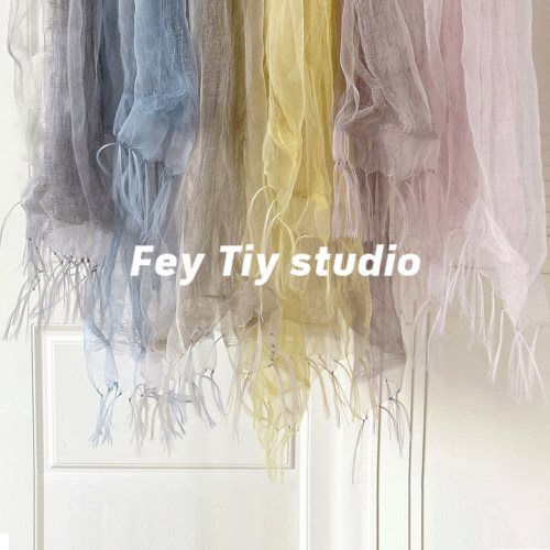 柔软层次26春夏季新款欧根纱丝巾