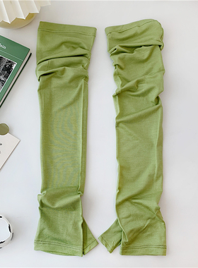 modal莫代尔手膜冰袖 夏季防晒袖套护臂长手套女纯色开车袖套长款