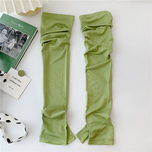 modal莫代尔手膜冰袖 夏季防晒袖套护臂长手套女纯色开车袖套长款