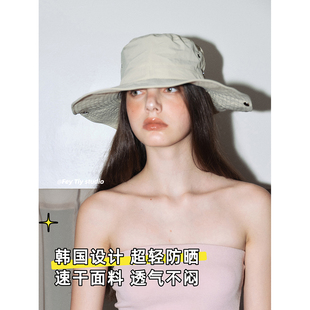 防晒盆帽牛仔帽 时髦户外风超轻渔夫帽春夏季 feytiy 韩国设计师款