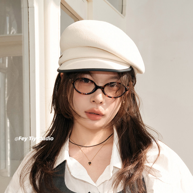 纯羊毛歪头帽新款秋冬羊毛呢帽显脸小不对称纯色马术帽韩版报童帽,服饰配件/皮带/帽子/围巾,帽子,淘宝优惠券,粉丝福利购,淘宝优惠卷