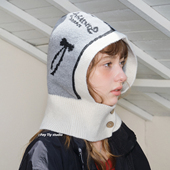 feytiy 小众设计 复古时髦巴拉克拉法帽秋冬保暖护耳帽针织套头帽