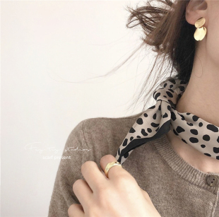 细腻有光泽 亲肤纯真丝小方巾绸缎小领巾 100%桑蚕丝丝巾女新款