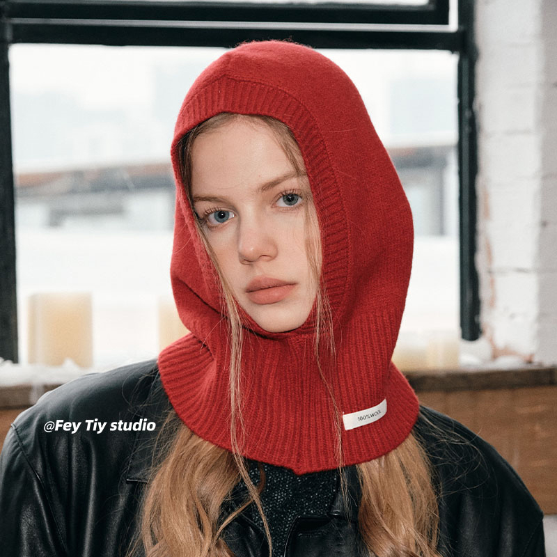 澳洲纯羊毛复古时髦巴拉克拉法帽