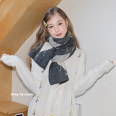 菱格纹 复古经典 英伦风围巾新款 feytiy 冬季 保暖毛线围脖男女情侣