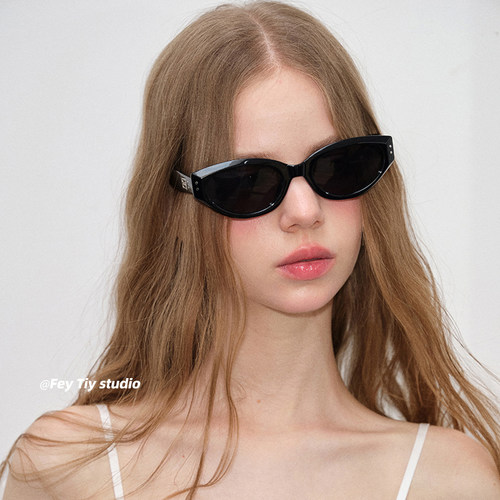 美式复古猫眼墨镜气质太阳镜