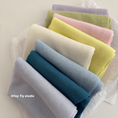 新款 柔软含亚麻三角巾春夏季 百搭薄小披肩围巾女 超细针织 feytiy