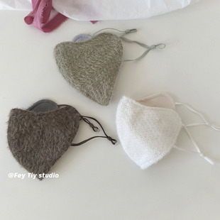 feytiy 毛毛防寒口罩保暖防晒面罩可水洗显脸小百搭 冬日出门伴侣