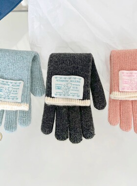 feytiy 含羊毛 柔软细腻25秋冬新款保暖加长手套韩国设计可触屏女