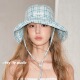 清爽防晒渔夫帽遮阳遮紫外线盆帽女显脸小 夏季 feytiy 薄荷曼波蓝