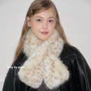 保暖百搭环保皮草围脖 毛毛围巾复古超厚实女冬季 feytiy 斑点豹纹