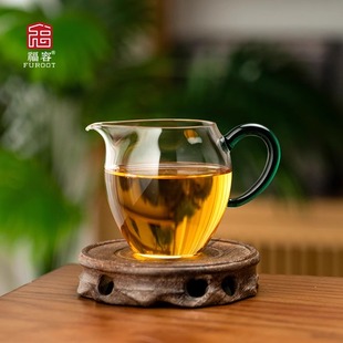 福容品韵公道杯高硼硅玻璃耐高温防烫泡茶分茶器高档家用功夫茶具