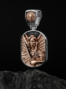 breathtime俄罗斯代购俄式美学艺术珠宝 米迦勒窗型吊坠