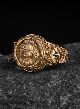 指环俄罗斯艺术珠宝狮子戒指