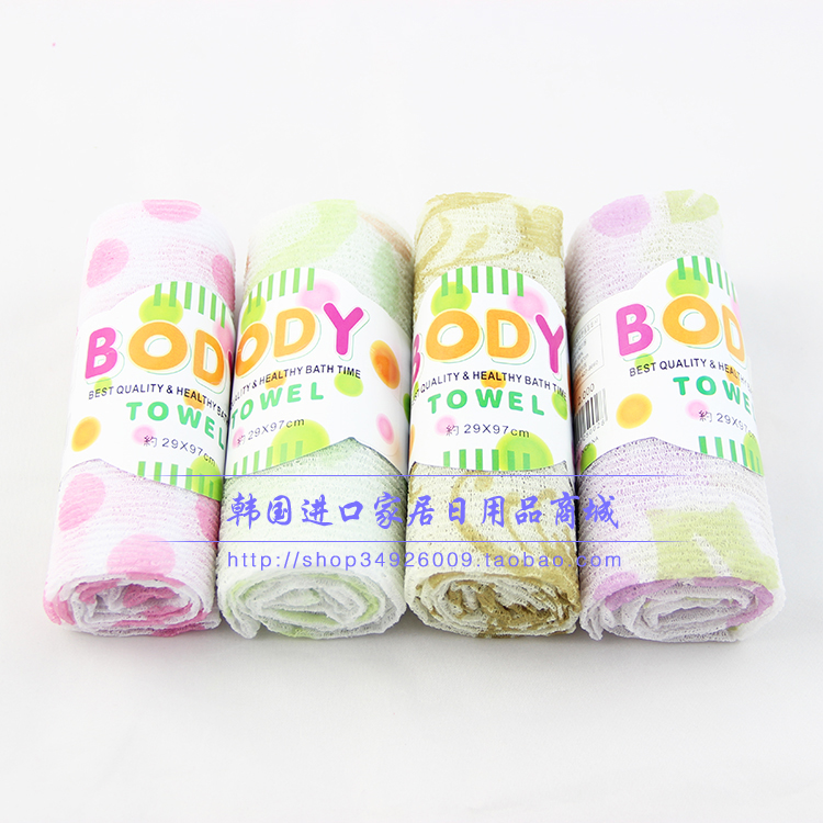 口长方形背部搓澡巾打泡泡浴擦