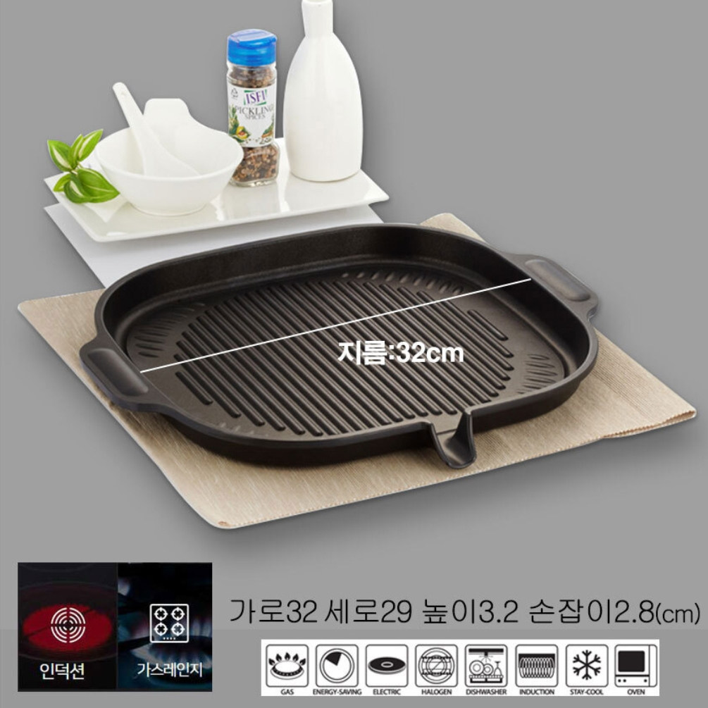 不粘锅烤肉盘煎肉盘烧烤户外家用