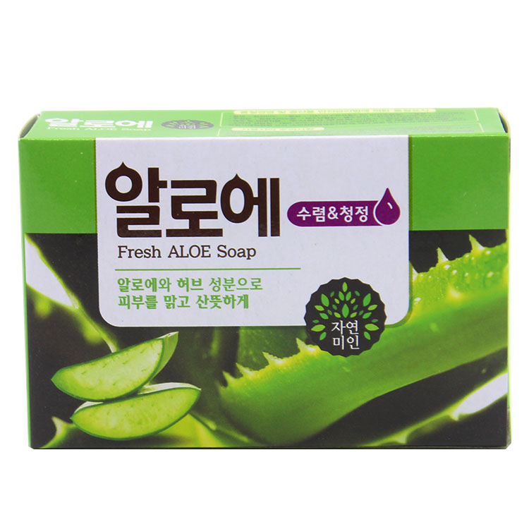 韩国进口 芜琼花芦荟香皂洗脸皂洁面皂洁面沐浴皂护肤 100g