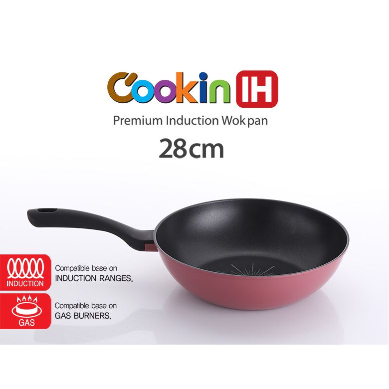 钻技韩国进口炒勺明火不粘锅