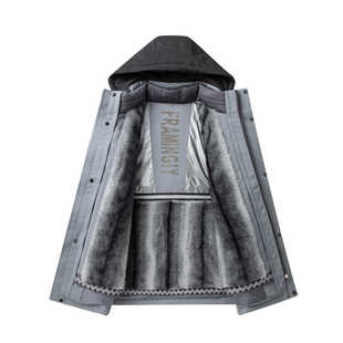 一线撤标撤柜新款高端鹅绒 可拆卸内胆加厚保暖连帽羽绒服