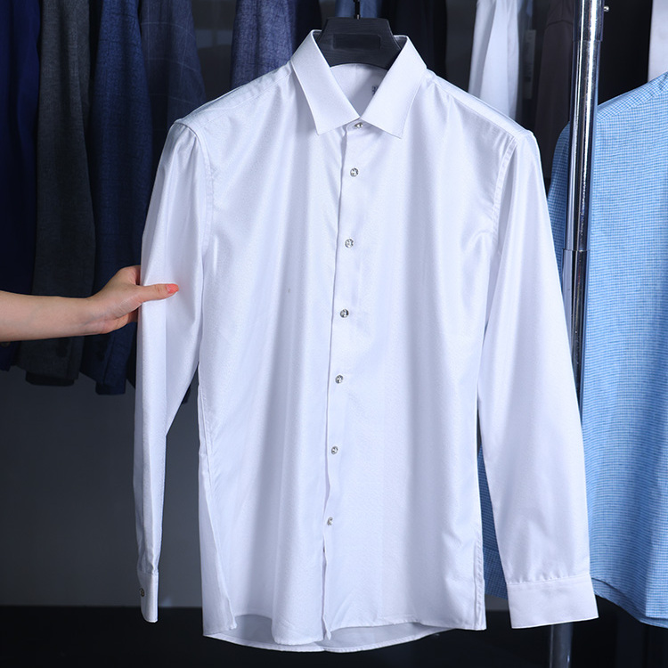 【H家】撤标撤柜！春秋季男士仿钻扣婚庆系列长袖正装衬衫上衣