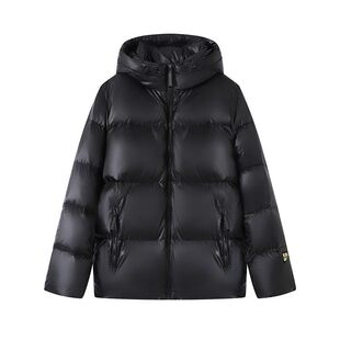 撤柜2025年男女冬季新款中长款羽绒服加厚保暖黑金连帽羽绒马甲潮