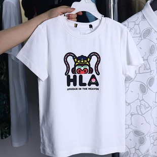 【H家】撤标撤柜！夏季简约舒适大闹天宫系列儿童纯棉短袖T恤上衣