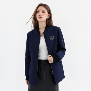 【H家】撤标撤柜！2025年秋季女士简约休闲修身中长款棒球领风衣