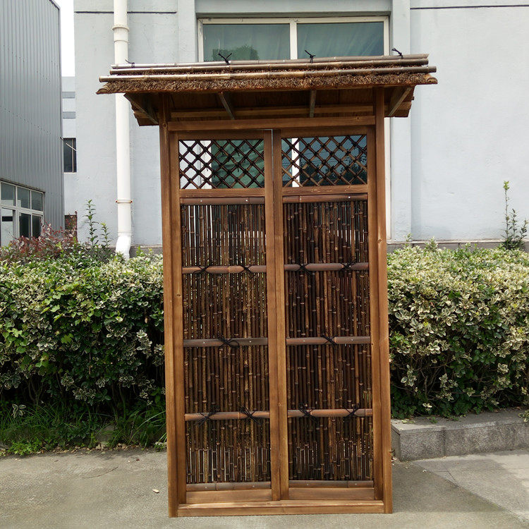 田园风竹制景观门高端竹篱笆竹装饰酒店茶楼隔断庭院个性装饰门