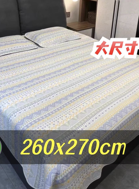 【260x270cm 大尺寸】a类纯棉六层纱布床单热卖花型床盖