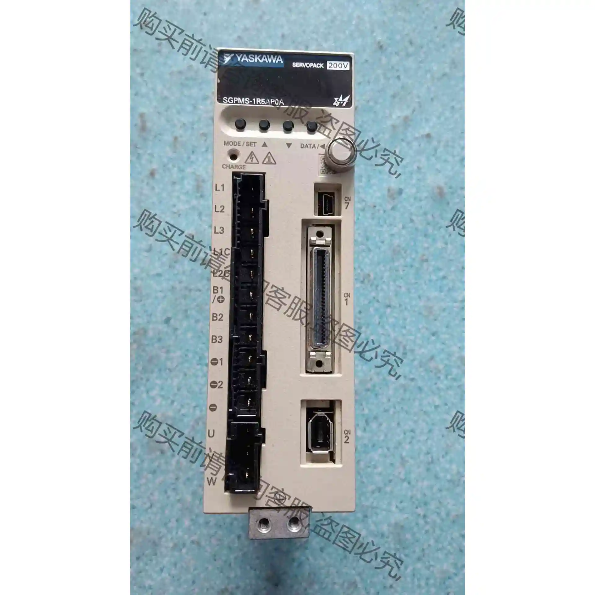 原装安川伺候器SGPMS-1R5AP0A,300W,功能正常 议价 品质保证