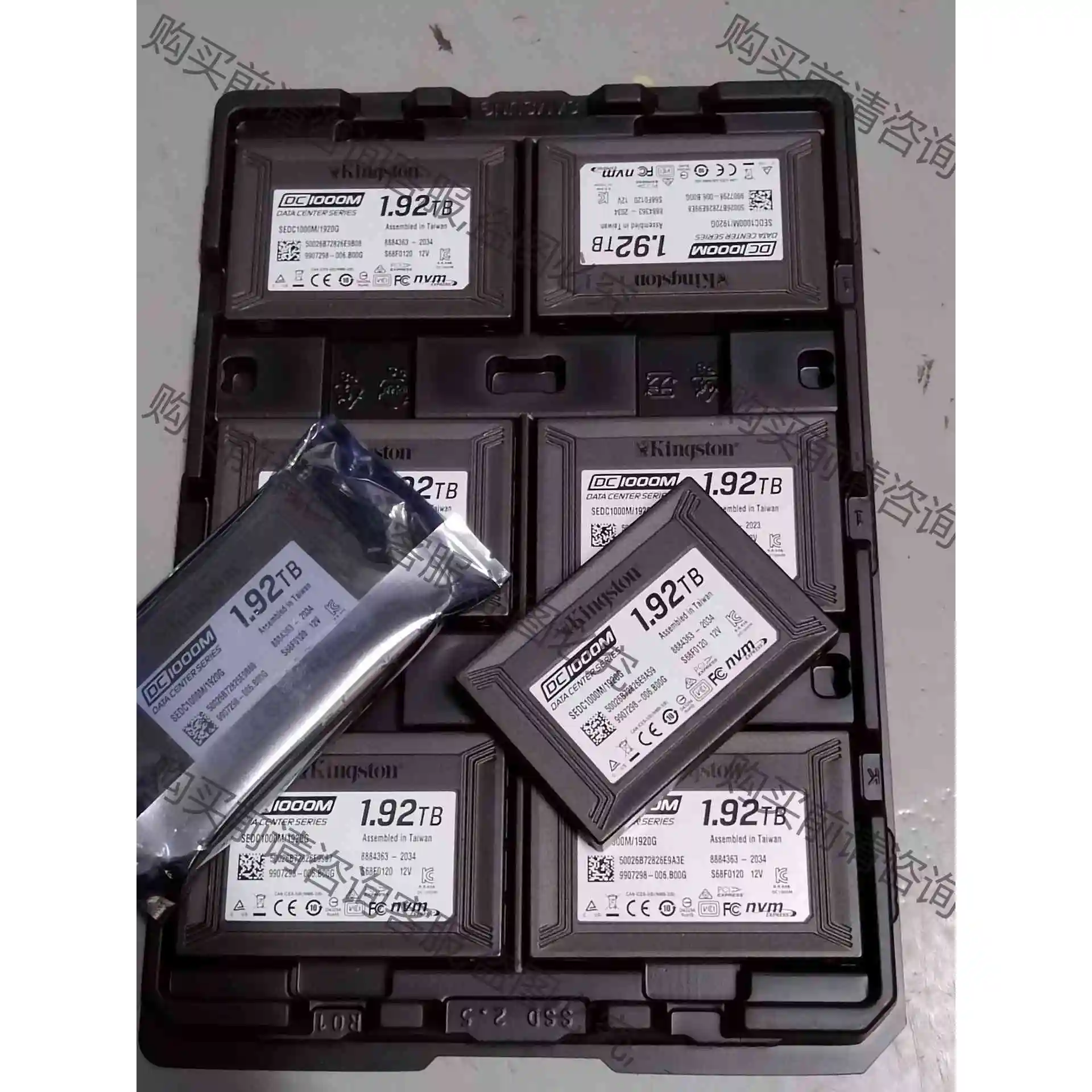 金士顿dc1000m 1.92t 服务器拆机u.2可配转接卡 议价 品质保证