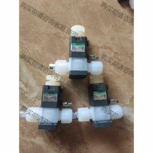 功能正常议价 拆机PFA原装CKD气动隔膜阀 手动隔膜阀