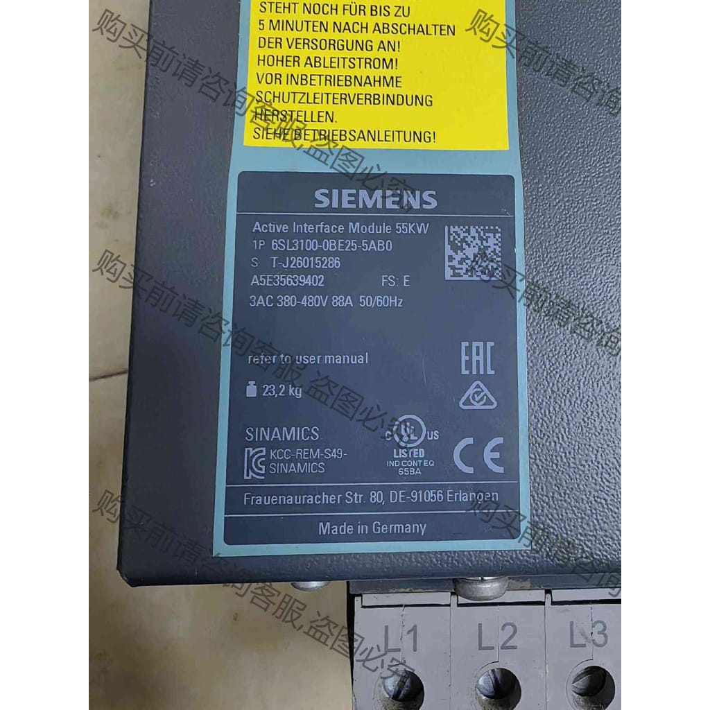 功能正常议价 6SL3100-0BE25-5AB0