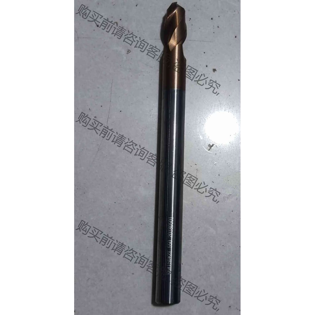 功能正常议价 全新整只钨钢合金涂层12毫米R6*150*2T球刀刀头铣刀