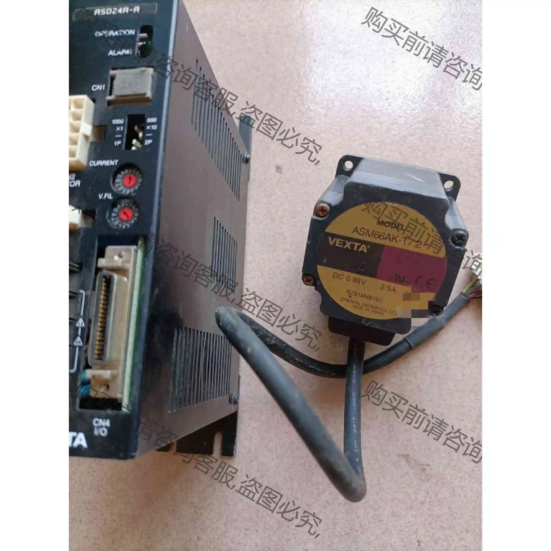 二手东方步进电机ASM66AK-T7.2伺服器ASD24-A 议价 品质保证