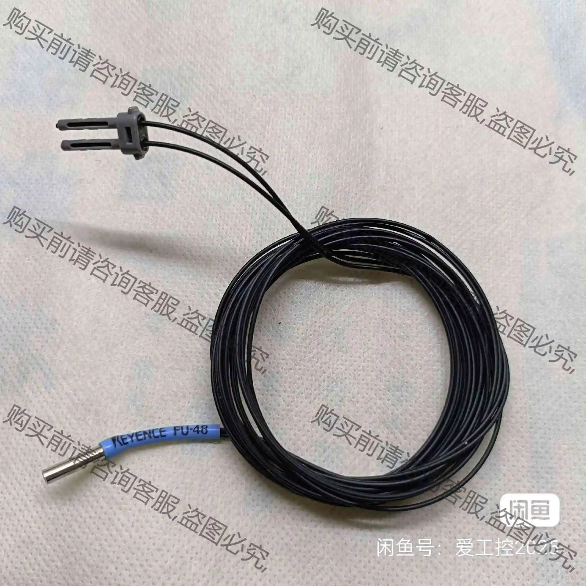 基恩士FU-48原装正品光纤传感器，功能包好，9成新，实物图 议价