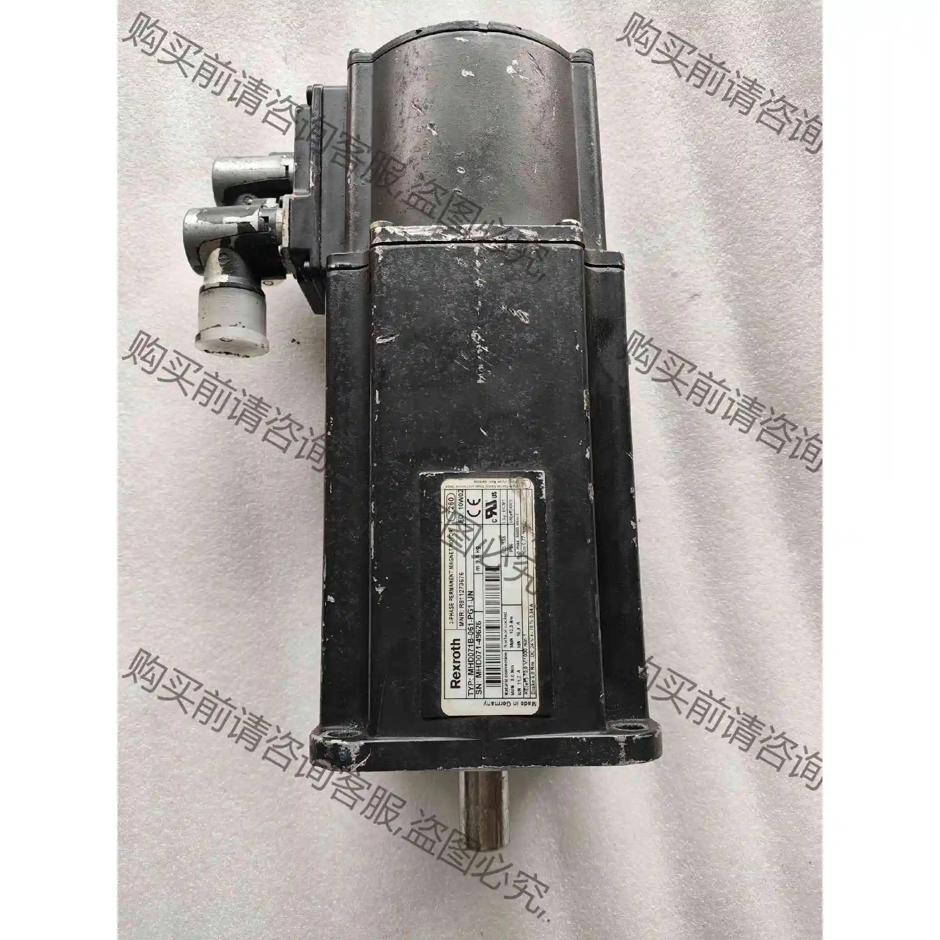 MHD071B-061-PG1-UN力士乐伺服电机，原装拆机 议价 品质保证