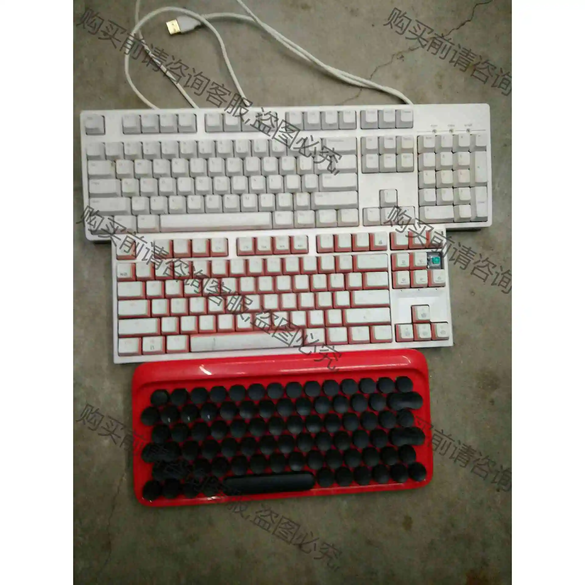 机械键盘ikbc c-104红轴. hyeuk x3 .（没 议价 品质保证