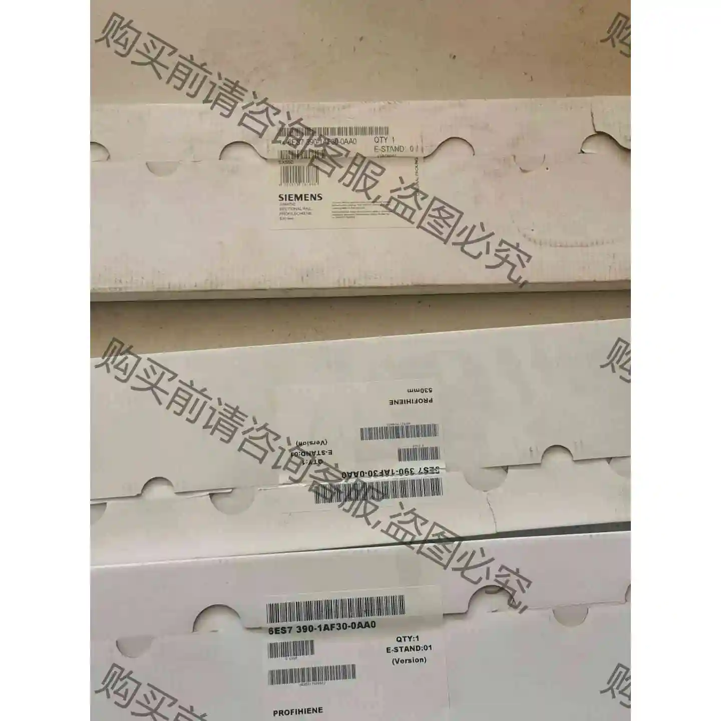 西门zi300plc铝合金导轨背板390-1AF30全新有四片 议价 品质保证