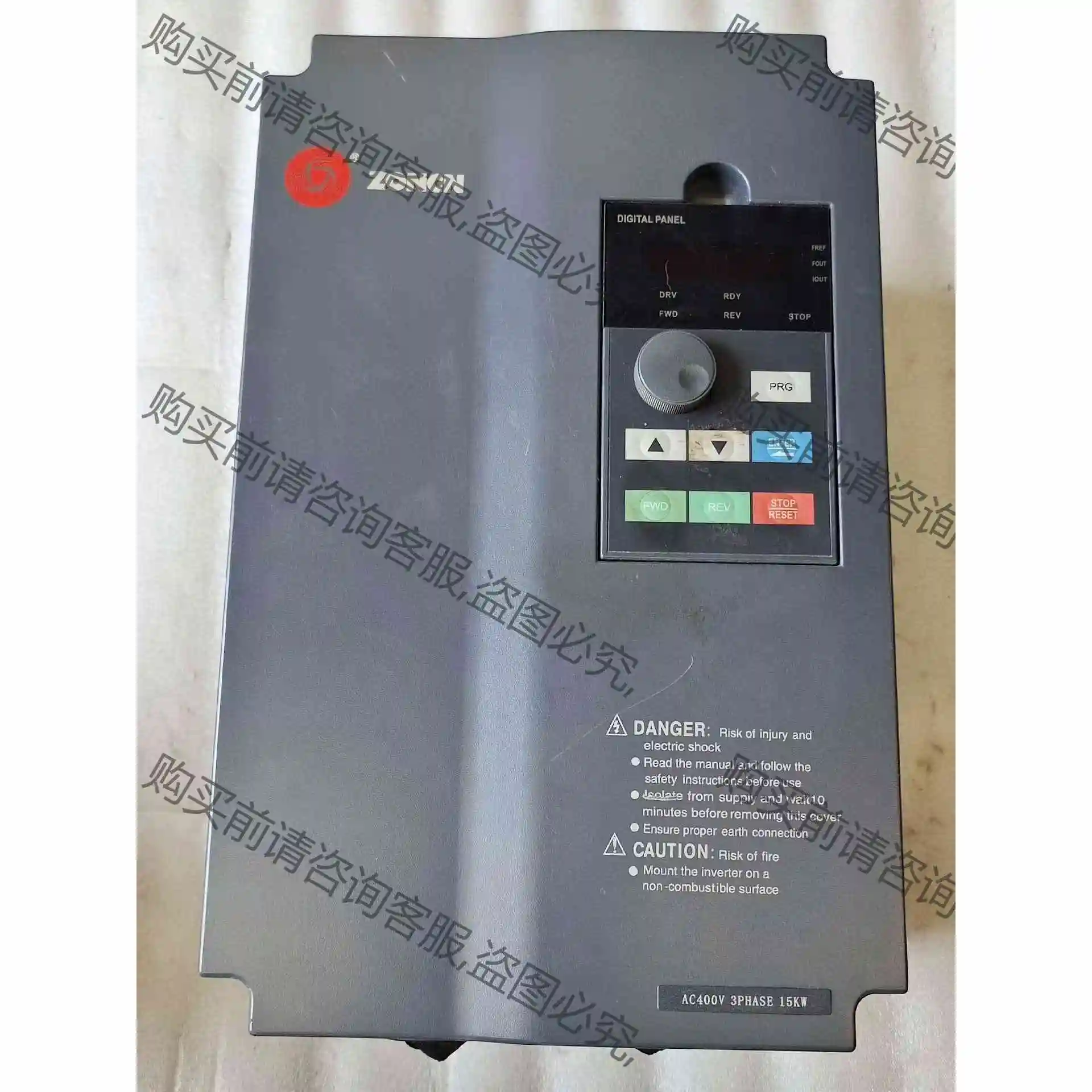 众辰变频器 H3400A0015KNS 15kW 二手 议价 品质保证