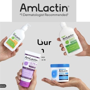 现货 修复身体乳缓解鱼友脱皮鳞片超滋润 美国AmLactin12%果酸保湿