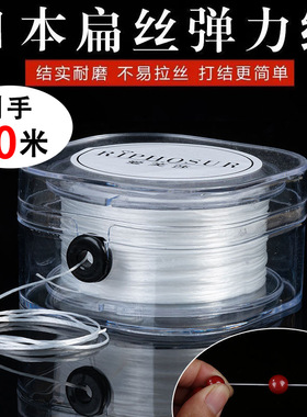90m【新人专享0.01】穿珠弹力线高弹力扁形手串绳串耐磨手链珠宝